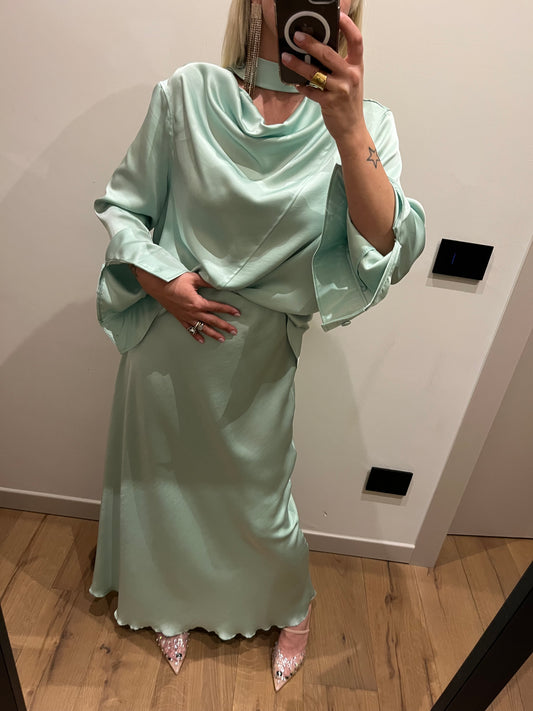 Set Camicia + Gonna Menta