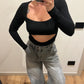 Body Cut Out Nero