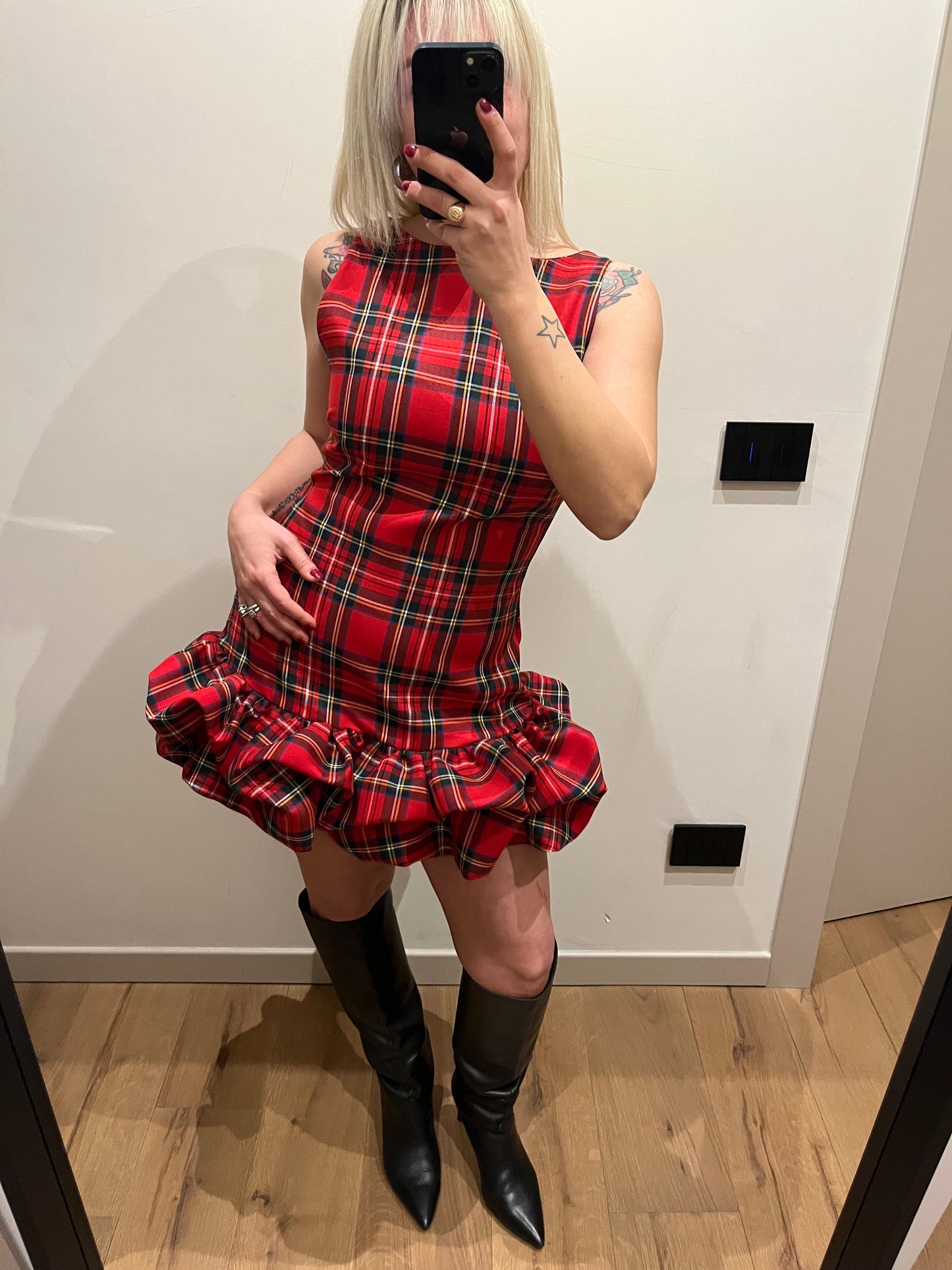 Mini Abito Tartan