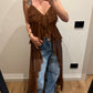 Top Tulle Bruciato