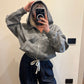 Felpa con Zip Grigio