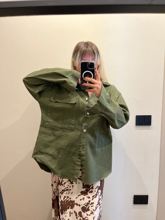 Giacca Camicia Verde
