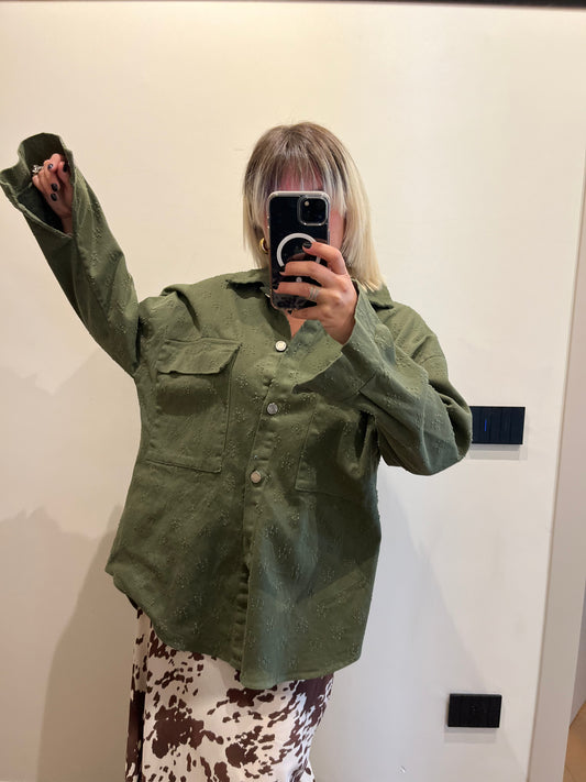 Giacca Camicia Verde