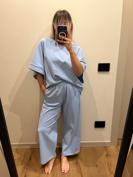 Tuta Cotone Azzurro